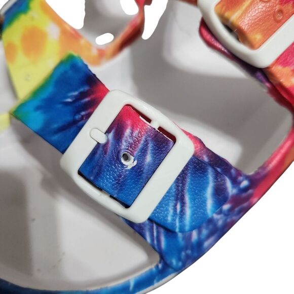 Corkys Waterslide Sandals Tie Dye Womens Size 10 Shoes Slip On Colorful - Picture 8 of 10